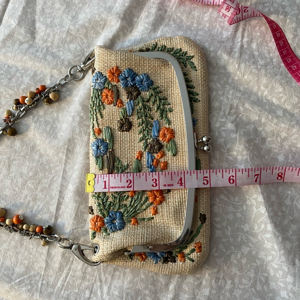 Embroidered Covertible Clutch Purse - Picture 9 of 10